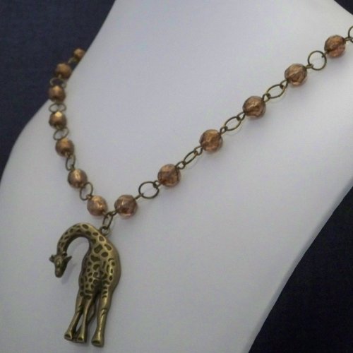 Giraffe Necklace ~Biddy's Beads